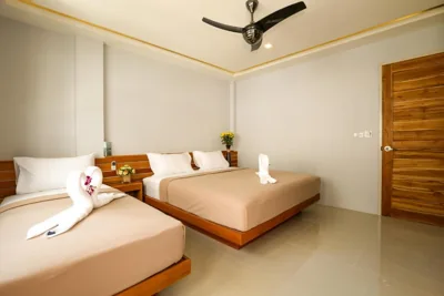 Standard Twin Room with Air Conditioning — Living Chilled Koh Tao